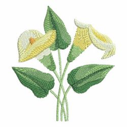 Watercolor Calla Lily 01(Md) machine embroidery designs