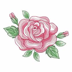 Sketched Roses 02 machine embroidery designs