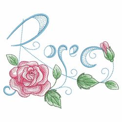 Sketched Roses 07 machine embroidery designs