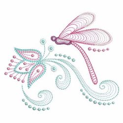Rippled Dragonfly 03(Sm) machine embroidery designs