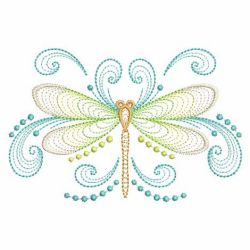 Rippled Dragonfly 05(Md) machine embroidery designs