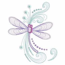 Rippled Dragonfly 06(Lg) machine embroidery designs