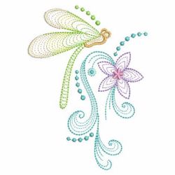 Rippled Dragonfly 08(Md) machine embroidery designs