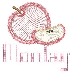 Days Of The Week Fruits 01(Md) machine embroidery designs