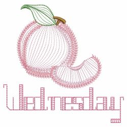 Days Of The Week Fruits 03(Lg) machine embroidery designs
