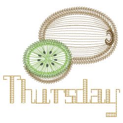 Days Of The Week Fruits 04(Lg) machine embroidery designs