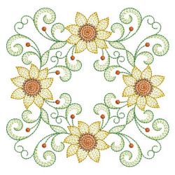 Rippled Flower Quilt(Lg) machine embroidery designs