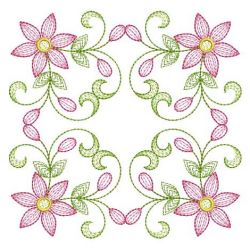 Rippled Flower Quilt 06(Lg) machine embroidery designs