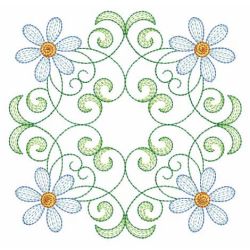 Rippled Flower Quilt 08(Md) machine embroidery designs