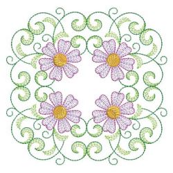 Rippled Flower Quilt 09(Sm) machine embroidery designs