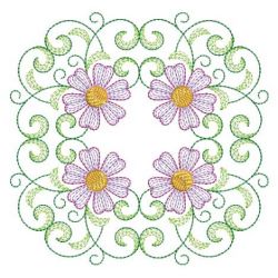 Rippled Flower Quilt 09(Md) machine embroidery designs