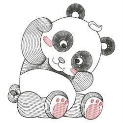 Cute Baby Panda 02(Md) machine embroidery designs