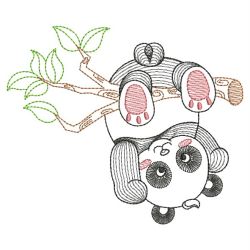 Cute Baby Panda 03(Md) machine embroidery designs