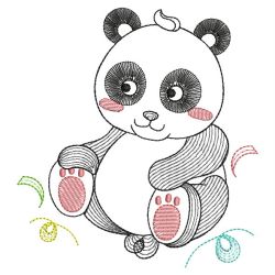 Cute Baby Panda 10(Lg) machine embroidery designs