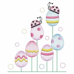 Rippled Happy Easter 02(Md) machine embroidery designs