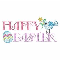 Rippled Happy Easter 11(Lg) machine embroidery designs