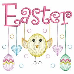 Rippled Happy Easter 12(Lg) machine embroidery designs