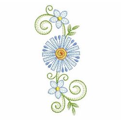 Rippled Flowers 03(Md) machine embroidery designs