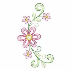 Rippled Flowers 10(Md) machine embroidery designs