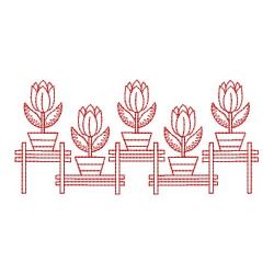 Redwork Tulips 03(Lg) machine embroidery designs