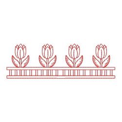 Redwork Tulips 05(Lg) machine embroidery designs