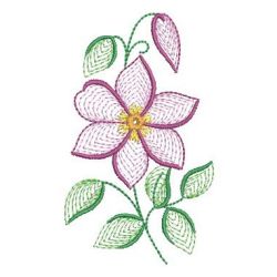 Rippled Clematis(Md) machine embroidery designs
