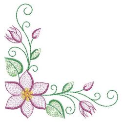 Rippled Clematis 04(Lg) machine embroidery designs