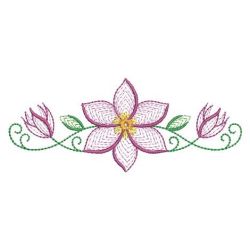 Rippled Clematis 05(Sm) machine embroidery designs