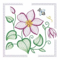 Rippled Clematis 06(Sm) machine embroidery designs