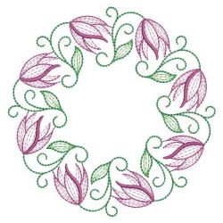 Rippled Clematis 11(Md) machine embroidery designs