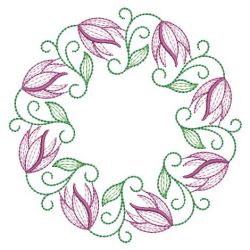 Rippled Clematis 11(Lg) machine embroidery designs