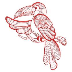 Redwork Fancy Bird 06(Md)