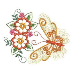 Butterfly With Flowers 10(Lg) machine embroidery designs
