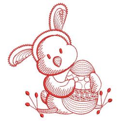 Redwork Cute Chick 05(Lg) machine embroidery designs