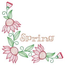 Rippled Echinacea 04(Md) machine embroidery designs