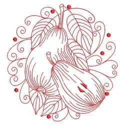 Redwork Fruits 02(Md) machine embroidery designs