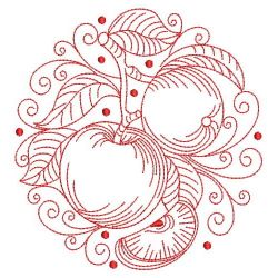 Redwork Fruits 03(Md) machine embroidery designs