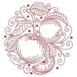 Redwork Fruits 03(Lg) machine embroidery designs