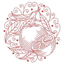Redwork Fruits 04(Md) machine embroidery designs
