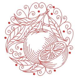 Redwork Fruits 04(Lg) machine embroidery designs