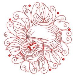 Redwork Fruits 05(Lg) machine embroidery designs