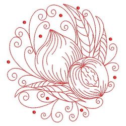 Redwork Fruits 07(Lg) machine embroidery designs