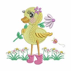 Spring Ducks 01 machine embroidery designs