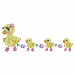 Spring Ducks 03 machine embroidery designs