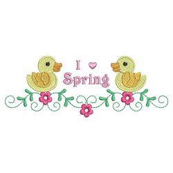 Spring Ducks 09 machine embroidery designs