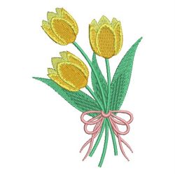 Spring Tulip 01 machine embroidery designs