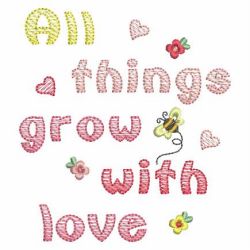 All Things Grow With Love 1(Lg) machine embroidery designs