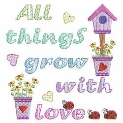 All Things Grow With Love 1 10(Sm) machine embroidery designs