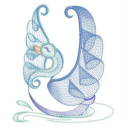Rippled Colorful Swan 10(Sm) machine embroidery designs