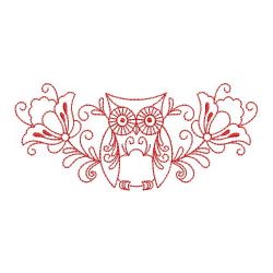 Redwork Heirloom Owls 10(Sm) machine embroidery designs